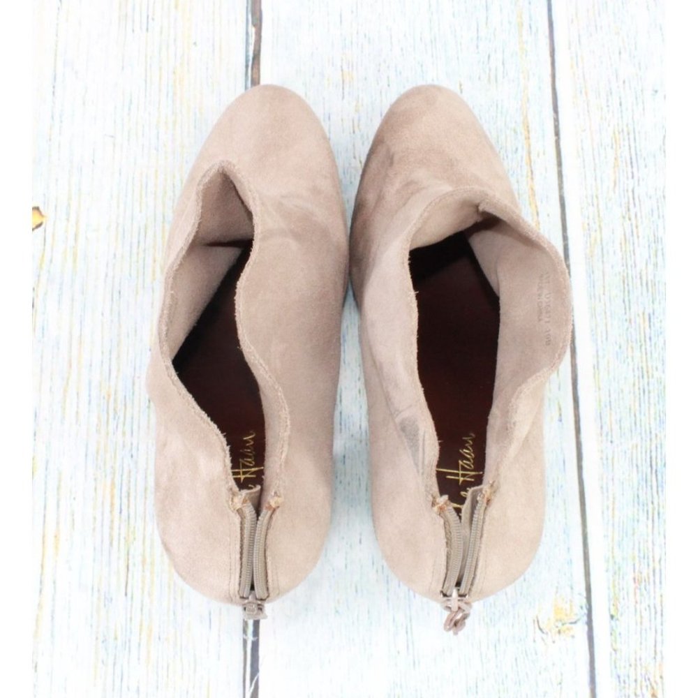 Cole Haan Tan Suede Back Zip Ankle Pump Booties Size 10 B - Picture 8 of 9